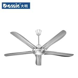 56 Inch 5 Blades Iron Ceiling Fan Adjustable Speed Energy Saving Heavy Duty Ceiling Fan for Commercial Indoor Space