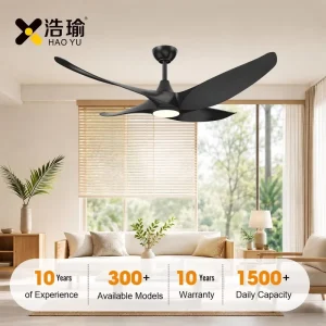 56-Inch Abs Blades Decorative Ceiling Fan with Led Light Remote Control Optional Tuya Smart All Copper Noiseless DC Motor #3636