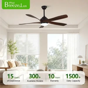 56 Inch Abs Blades Modern Ceiling Fans with Lights and Remote Optional Tuya Smart All Copper DC Motor for Household Hotel