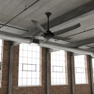 56 Inch Durable Ceiling Fan Industrial Grade 5 Blades High Airflow Remote Control Ceiling Fan for Home Office Showroom