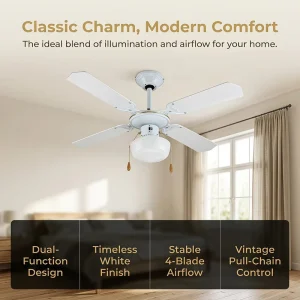 56 Inch Home Ceiling Fan LED Lamp Remote Control AC Motor Smart Modern Ceiling Fan with Light Kit
