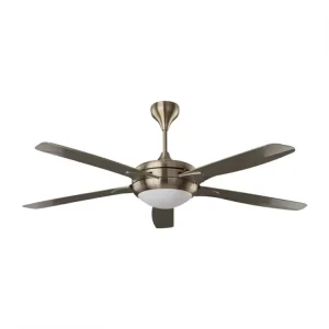 56 Inch Modern Electric ABS Ceiling Fan with 5 Blades Remote Control LED Light DC Motor Air Cooling Fan for Household Hotel Use