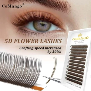 5D Fairy Brown Eyelash Extension Premade Natural Soft Eyelash Volume Classics Fans