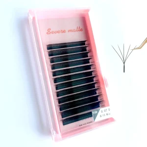 5D W-shaped Eyelash Extension Premade W Lashes C/D Curl Individual Fake Eyelashes Volume Fans W Style YY Lashes