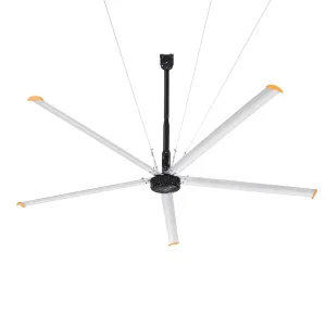 5m 16ft Industrial HVLS Ceiling Fan 680000m3 h High Airflow 6 Aluminum Alloy Blades Fan with Remote Control for Warehouse