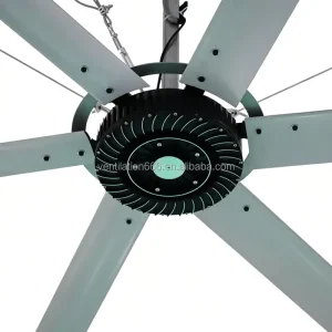 5m 6 Blade HVLS Ceiling Fan for Commercial Use Silent PMSM Motor 1.2kW
