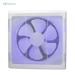 6 8 10 12 Inch Wall Mounted Bedroom Exhaust Fan with LED Light Plastic Blades Ball Bearing Home Use Hot Sales Good Design