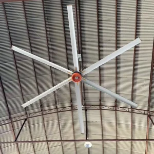 6 Blades HVLS Industrial Ceiling Fan with Advanced Drive System and Inverter Controller