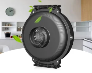 6″ Circular Duct Turbo Booster Fan High Suction Silent Centrifugal External Rotor Coaxial Exhaust Fan 110W 220 240V 440Pa Static