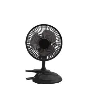 6″ Fan Convertible Desk & Clip on Fan Personal Fan Black