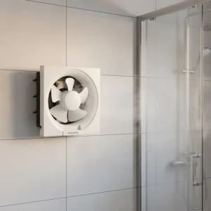 6 Inch 25W Full Plastic Wall-Mounted Exhaust Fan for Office, Bedroom, and Commercial Kitchen