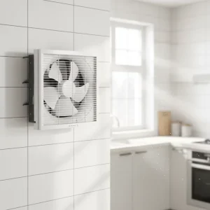 6 Inch 25W Low Noise Household Through Wall Exhaust Ventilation Fan with 3 Year Warranty for Bedroom and Kitchen