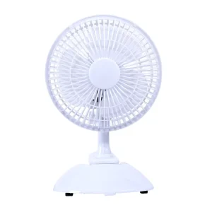 6 Inch Convenient Portable Plastic Table Fan with Clip Dual Wind Speed Mechanical Control Cooling Air