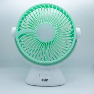 6 Inch Portable Rechargeable Table Fan Desk Fan with LED Night Light Adjustable Angle Mini Fan with Li ion Battery