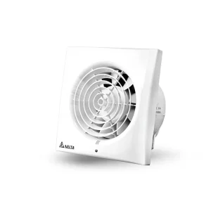 6-Inch Silent Window Exhaust Fan, 24dB, 1.9W, 95 m³/h DC Motor, Check Valve