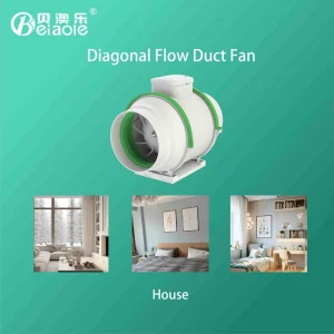 6 Inch Speed Controller Ventilation Fan Duct Exhaust Fan for Household Use