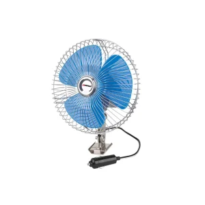 6 Inch Universal Metal 2 Speed Car Oscillating Fan Factory Car Fan 12V Cooling Car Seat Fan