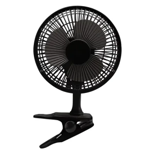 6″ Oscillating Air Cooling Fan Mini Car Vehicle Mounted Table Clamp 3 Blades Low Noise Plastic Electric Household Outdoor