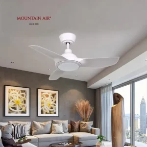 6 Speeds Adjustable 36 Inch Indoor DC Motor Smart Air Cooling Fans ABS Blades with Light Remote Control Comfortable Home Use