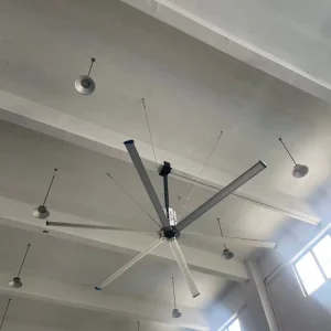6.1m HVLS Industrial Ceiling Fan Aluminum Alloy Blades Large Airflow Remote Frequency Control High Volume Ventilation 220V 380V