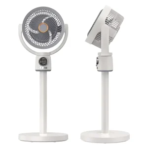 6.9 Inch Electric Portable Stand Pedestal USB Rechargeable 24w 9000mah Floor Fan Brushless Motor Remote Control Height