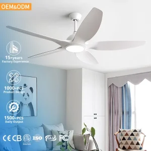 60 Inch High Cost effective and Powerful Living Room Ceiling Fan LED Ceiling Fan with Light
