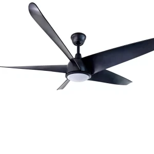 60-inch LED Ceiling Fan DC Motor Remote Control Energy Saving Quiet Design 5 Blades for Household Hotel Use