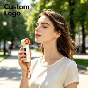 6000mAh Handheld Fan Power Bank Turbo Mini Fan 100 Speed Adjustable Handheld Electric Fan