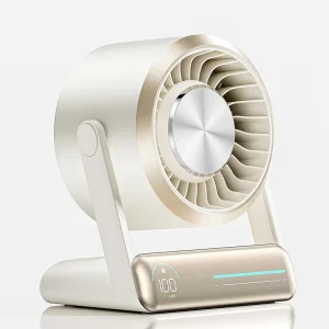 6000mAh LED Display Bladeless Eco-Friendly Touch Control Negative Ion Wall-Mounted Black White Camping Desktop Fan
