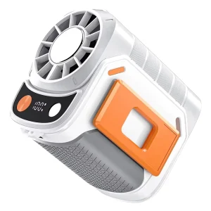 6000mAh USB High Speed Wearable Rechargeable Light Fan Waist Clip Portable Plastic Battery Power Outdoor Mini
