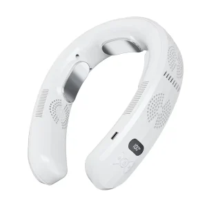 6000mAh Vaneless Hanging Coolify and Warm Portable air Conditioner Fan Portable Mini Personal Lazy Outdoor Wearable Neck Fan