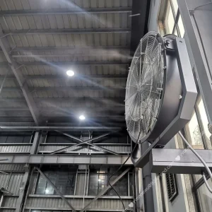600mm High Quality Wall Mounted IP65 Industrial Warehouse Mist Oscillating Fan Industrial Fan