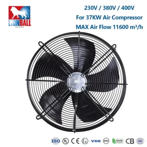 600mm Industrial AC Axial Exhaust Fan 230V Ventilation Fan for Portable Smoke