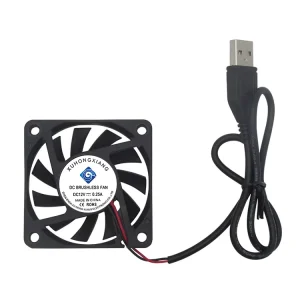 6010DC 5V 12V 24V Brushless Axial Flow Cooling Fan 60x60x10mm OEM ODM Electric