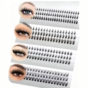 60D 80D 12 16mm DD Curl Mink Fur Premade Fans Salon Quality Wedding Bridal Eyelash Cluster Handmade Black Cotton Stalk Eyelashes