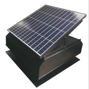 60W Solar Roof Ventilator Max 3325 CFM DC Exhaust Fan Powerful Brushless DC Motor for Household Warehouse Factory Ventilation