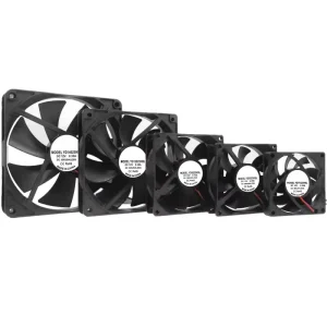 60mm 70mm 80mm 92mm 120mm BLDC Micro Axial Flow Cooling Fans Silent Radial Fans in Black 12V 24V 36V OEM ODM Supported