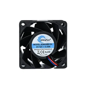 60x60x38mm 6038DC 24V Brushless DC Cooling Fan High Static Pressure for Communication Cooling