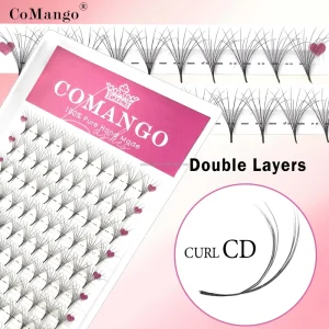 6D Double Layers Premade Fans Single&Mix9-16 Russian Volume Bloom Flowering Synthetic Eyelash Extension
