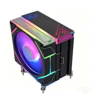 6HB-12B-9YLDG1 12V 6 Heatpipe CPU Cooling Fan 120mm PWM Fan for Intel 1700 1851 AM4 Sockets With Advanced Heat Dissipation
