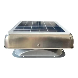 6W Solar Ventilation Fan Roof Mounted Exhaust Fan Max 200cfm for Shed Container House Cabin Truck Ventilation