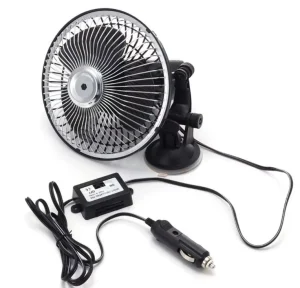 7 Inch Car Fan Vehicle Fan Adjustable Suction Cup Auto Cooling Air 12V Mini