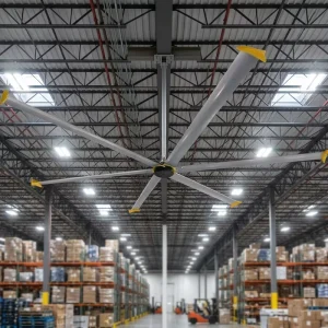 7.3m(24ft) HVLS 1.5kw Ceiling Fan Industrial Large Ceiling Fan with PMSM Motor Factory Workshop Perceived Temperature Reduction