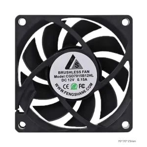 7015 Dc Radial Ball Bearing Axial Cooling Fan 5V 12V 24V Coolertec Fan 7015 3P
