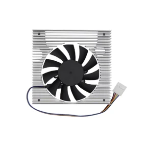 70x70x10mm DC Brushless Cooling Fan With Aluminum Heatsink High Airflow