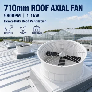 710mm Exhaust Fan 1400RPM 17200m3/h Energy Efficient Air Circulation for Factory Warehouse Barn