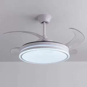 72W Luxury Ceiling Fan Remote Control LED 6 Speeds Low Noise Ceiling Fan Light for Bedroom Living Room Lamp