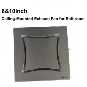 8 10 Inch ABS Plastic Ceiling Mounted Ventilation Fan Silent Bathroom Exhaust Fan for Kitchen Household Air Circulation