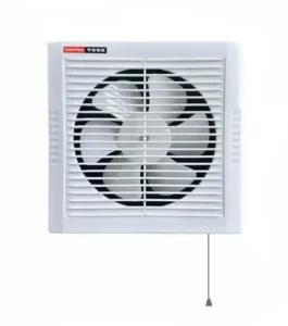 8 14 Inch Plastic Wall Mounted Axial Exhaust Fan Pull Rope Control Double Ball Bearings Mesh High Air Volume Low Noise RV Home
