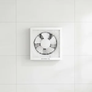 8 Inch 32W Square Kitchen & Bathroom Wall Mounted Ventilation Exhaust Fan with Grill Oil Bearing Quiet 41dB